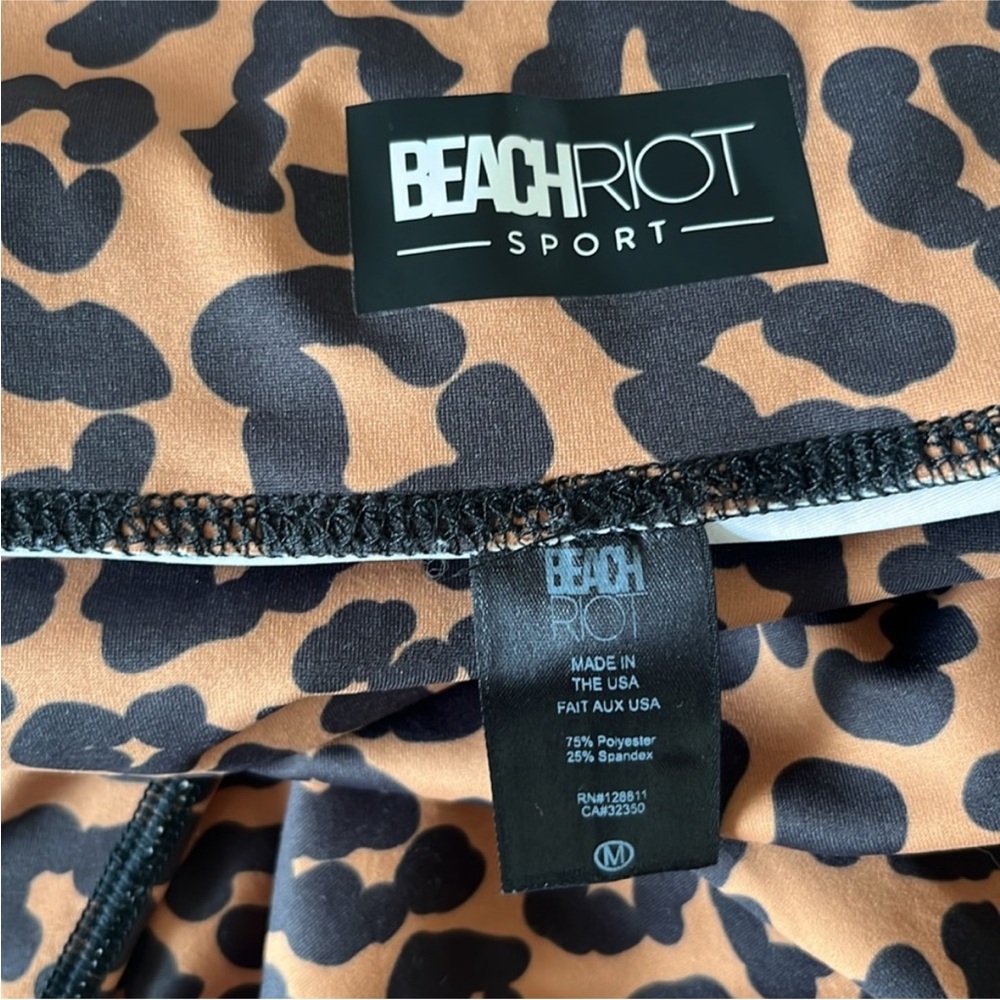 Beach Riot Sport | High-Rise Full Length Leopard Piper Active Leggings size M - Picture 4 of 6